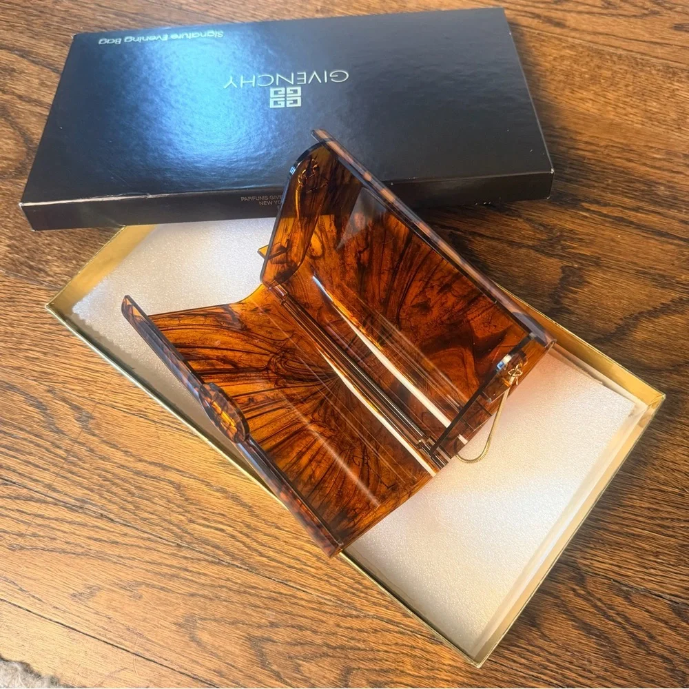 Vintage Givenchy Signature Evening Bag Tortoise - Picture 4 of 8